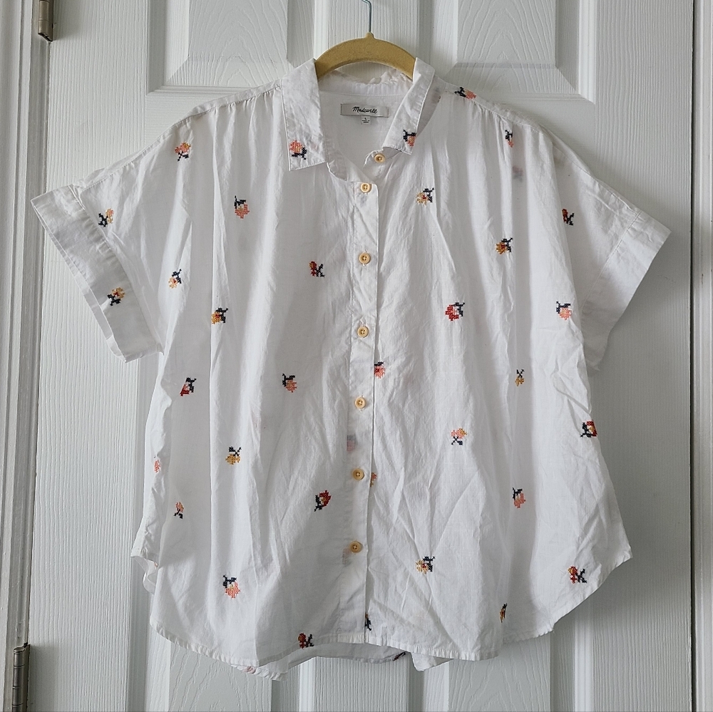 Madewell V-Neck Pocket Shirt - Picture 4 of 9